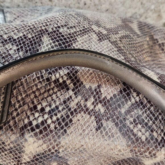 EUC Coach F260041 Exotic Python Leather Bag - Picture 4 of 9
